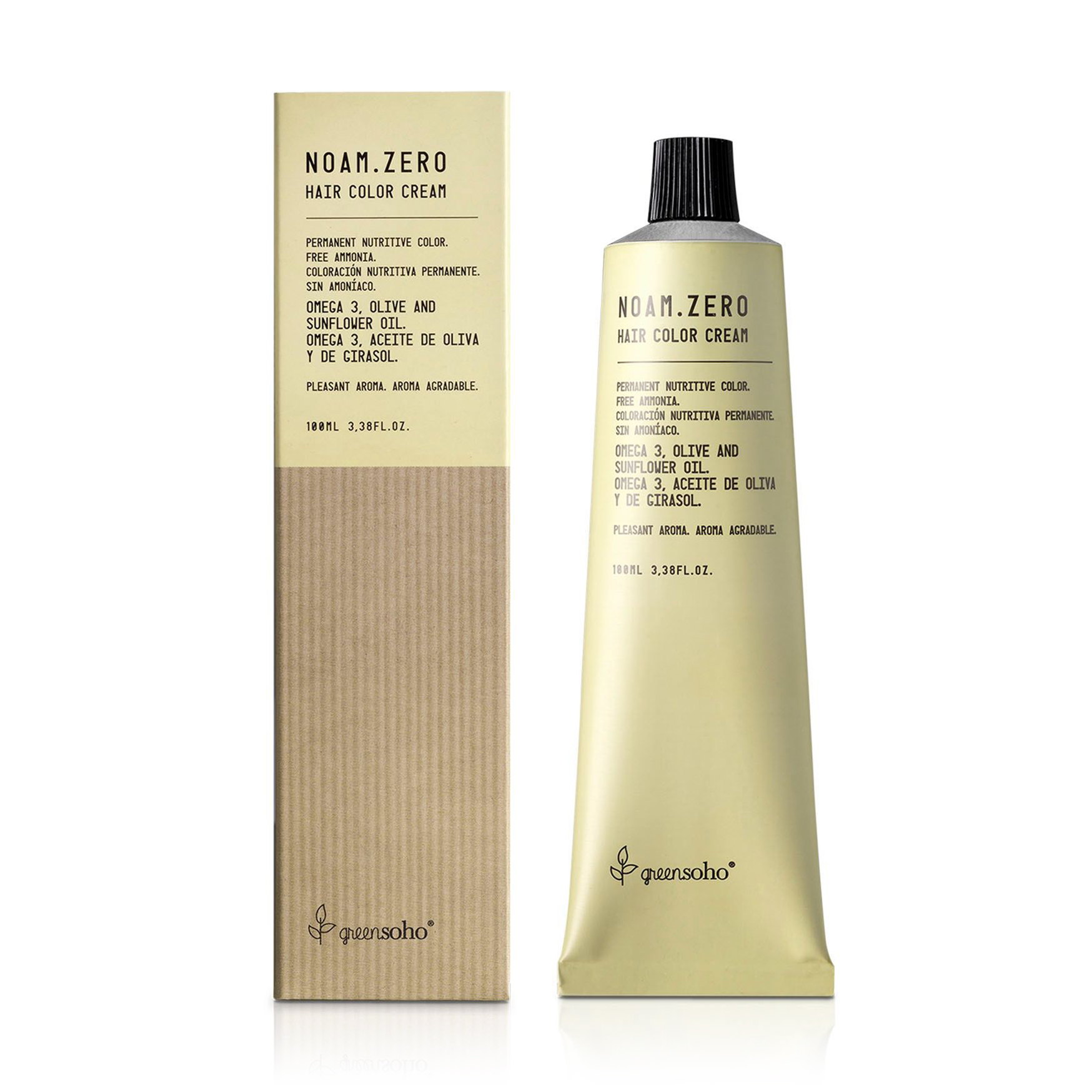 Безаміачна фарба для волосся GreenSoho Noam.Zero Hair Color Cream, 6.1 Dark Ash Blond, 100 мл